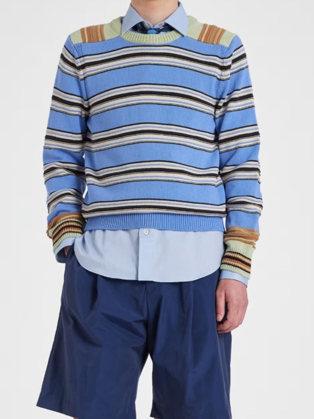 Paul Smith Mix Up Stripe Cotton Sweater